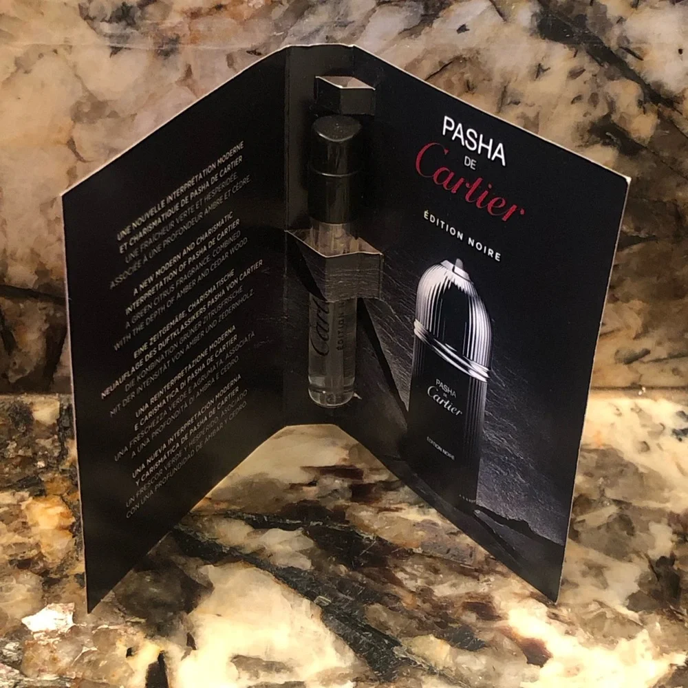 Pasha de Cartier Edition Noire 1.5ml Sample Vial Spray Card